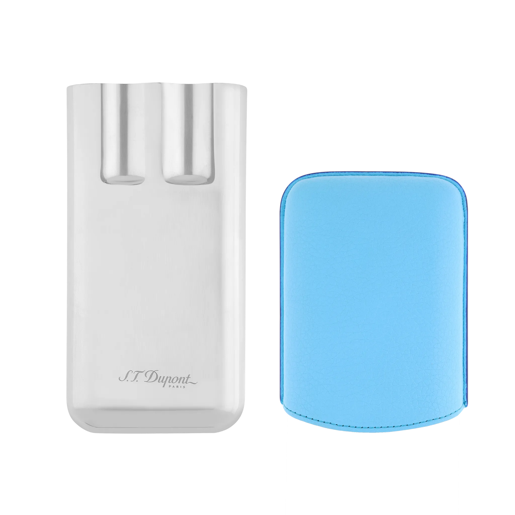 Discount S.T. Dupont 3 cigar case TurquoiseBlue