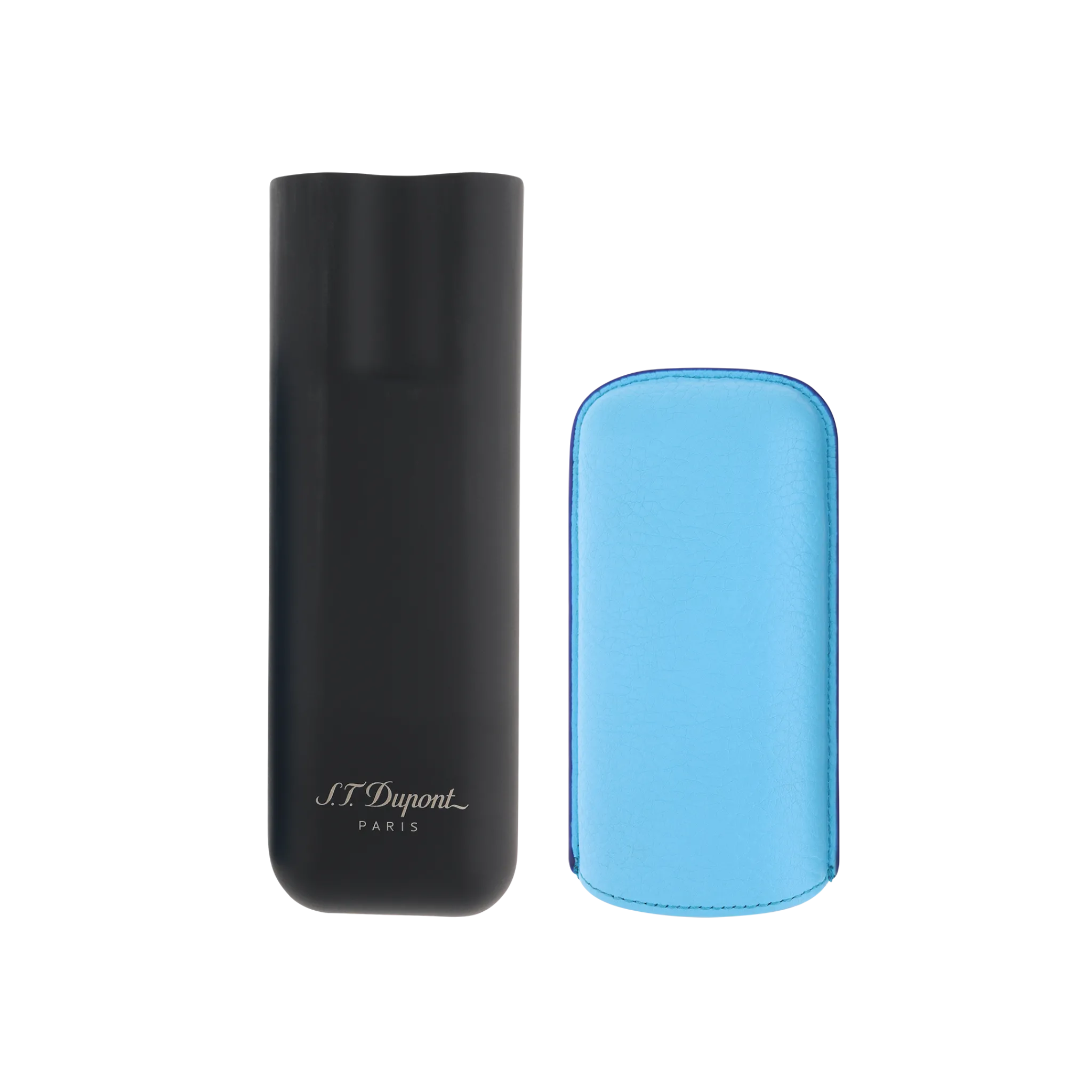New S.T. Dupont 2 cigar case TurquoiseBlue