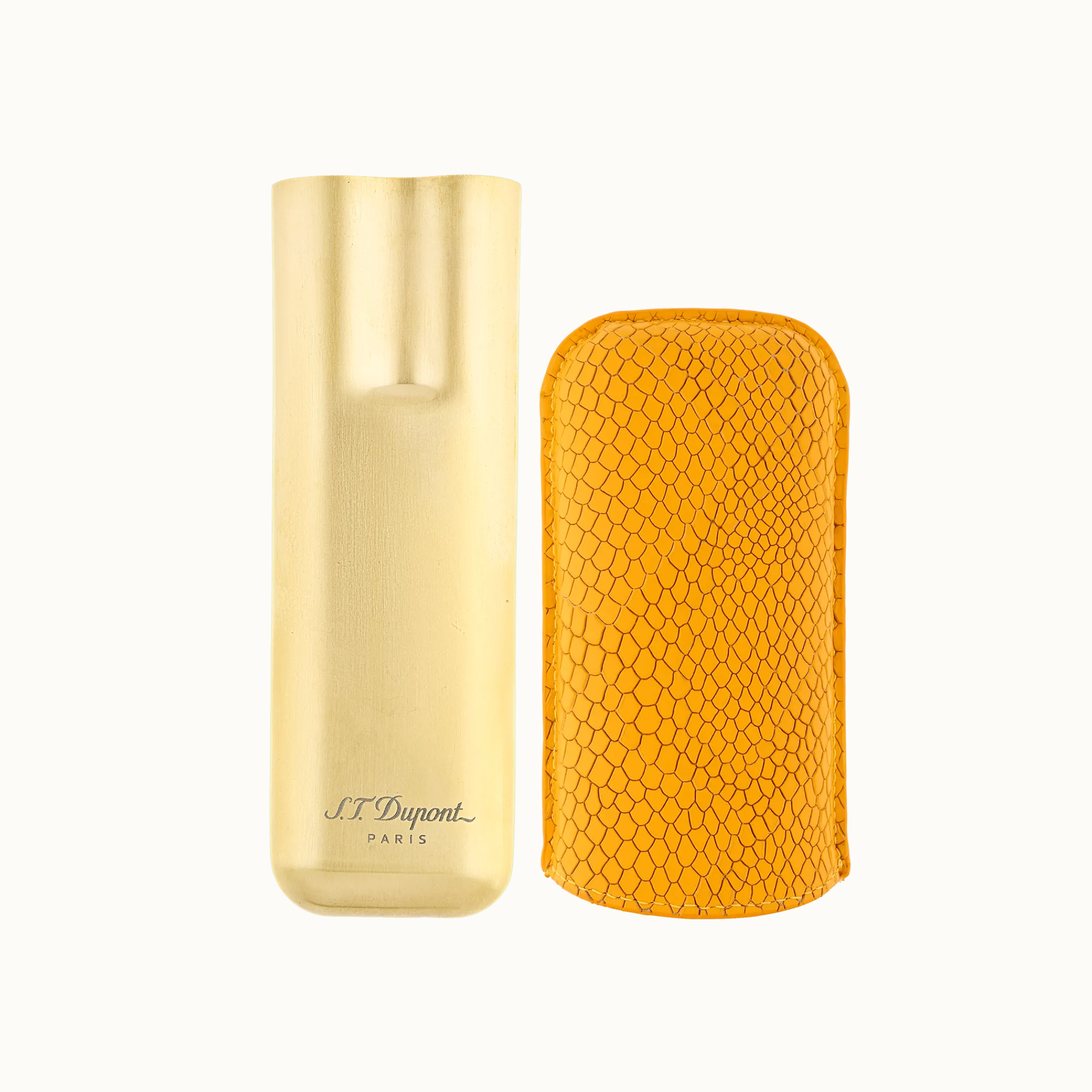 Fashion S.T. Dupont 2 cigar case Honey