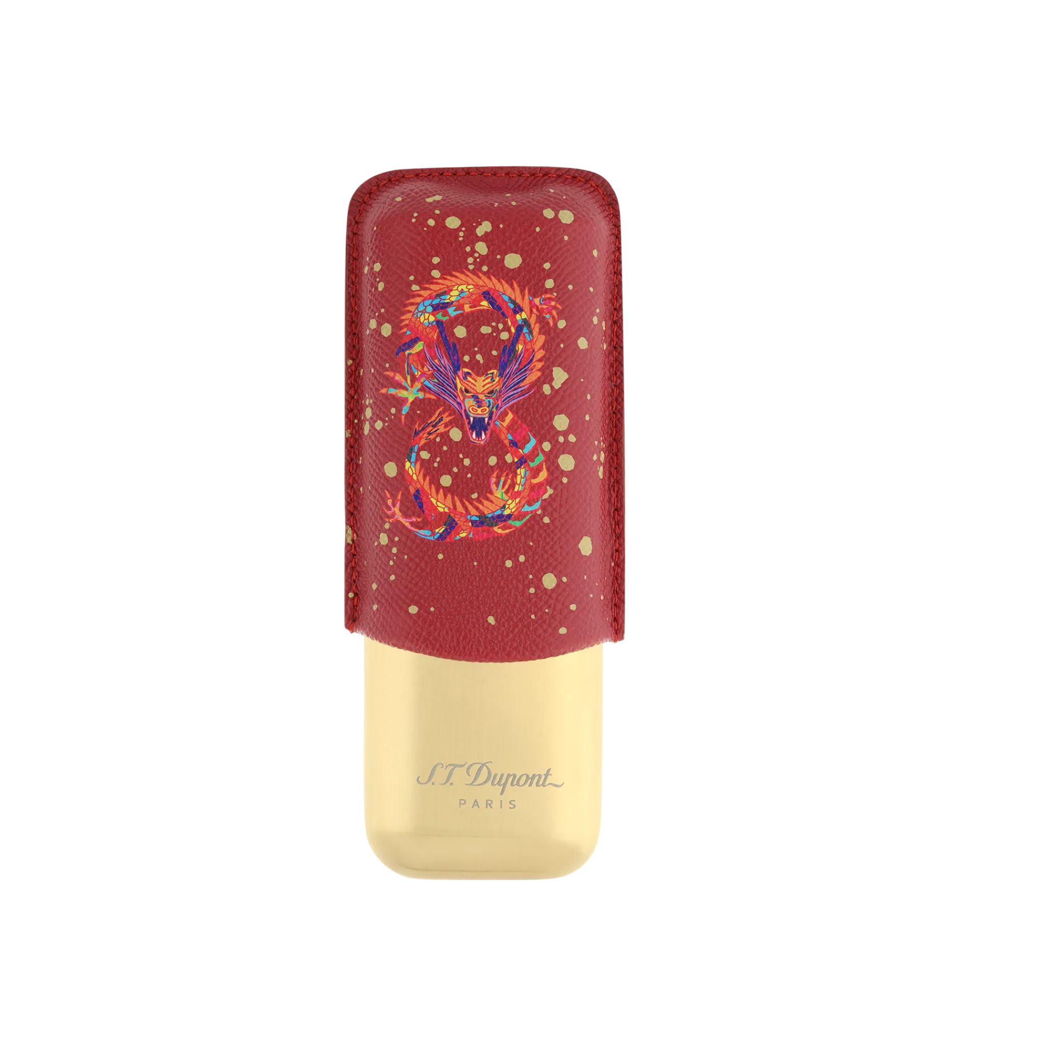 Fashion S.T. Dupont 2 cigar case Burgundy
