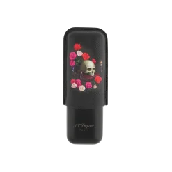 Discount S.T. Dupont 2 cigar case BlackMementoMori