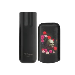 Discount S.T. Dupont 2 cigar case BlackMementoMori