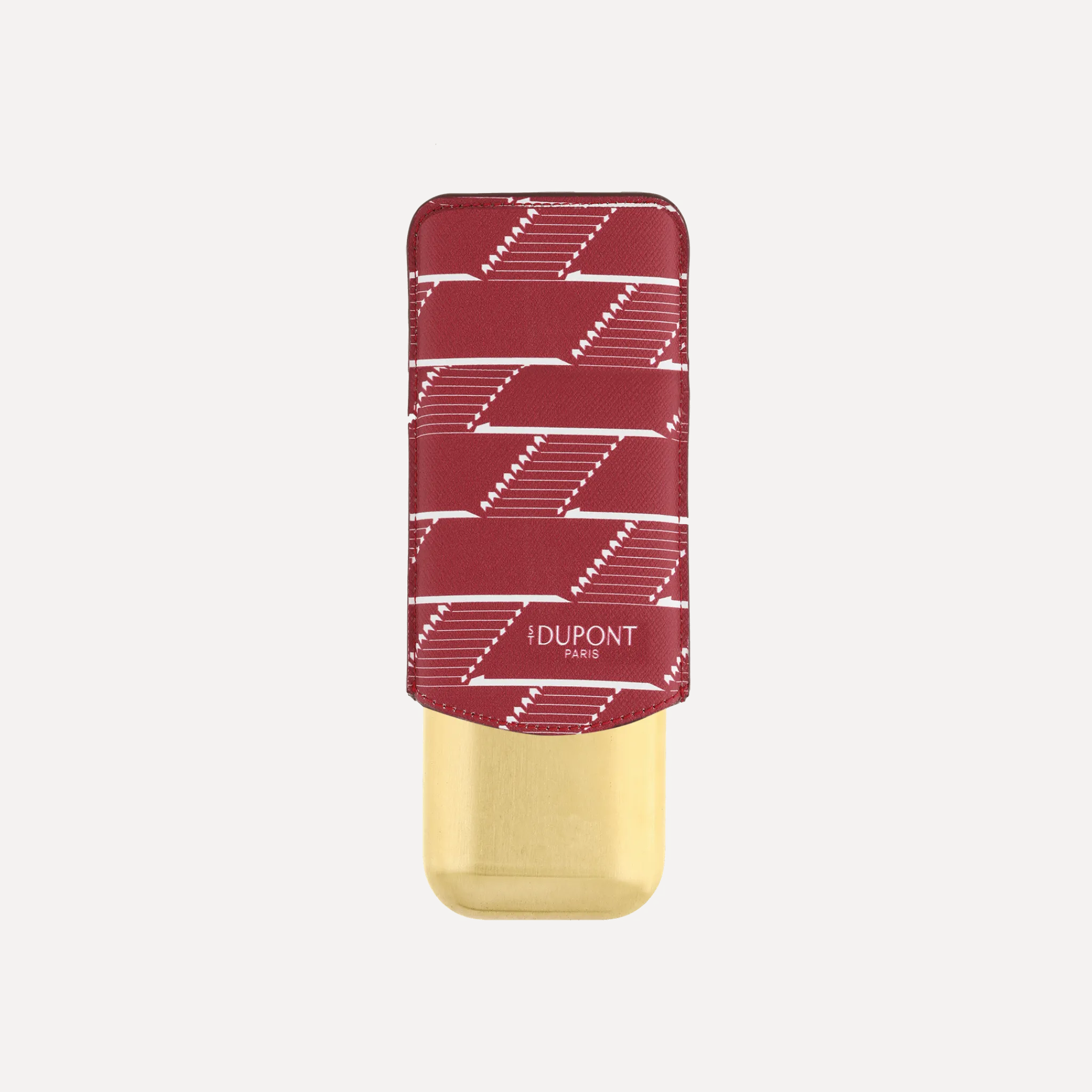 Fashion S.T. Dupont 2 cigar case Burgundy