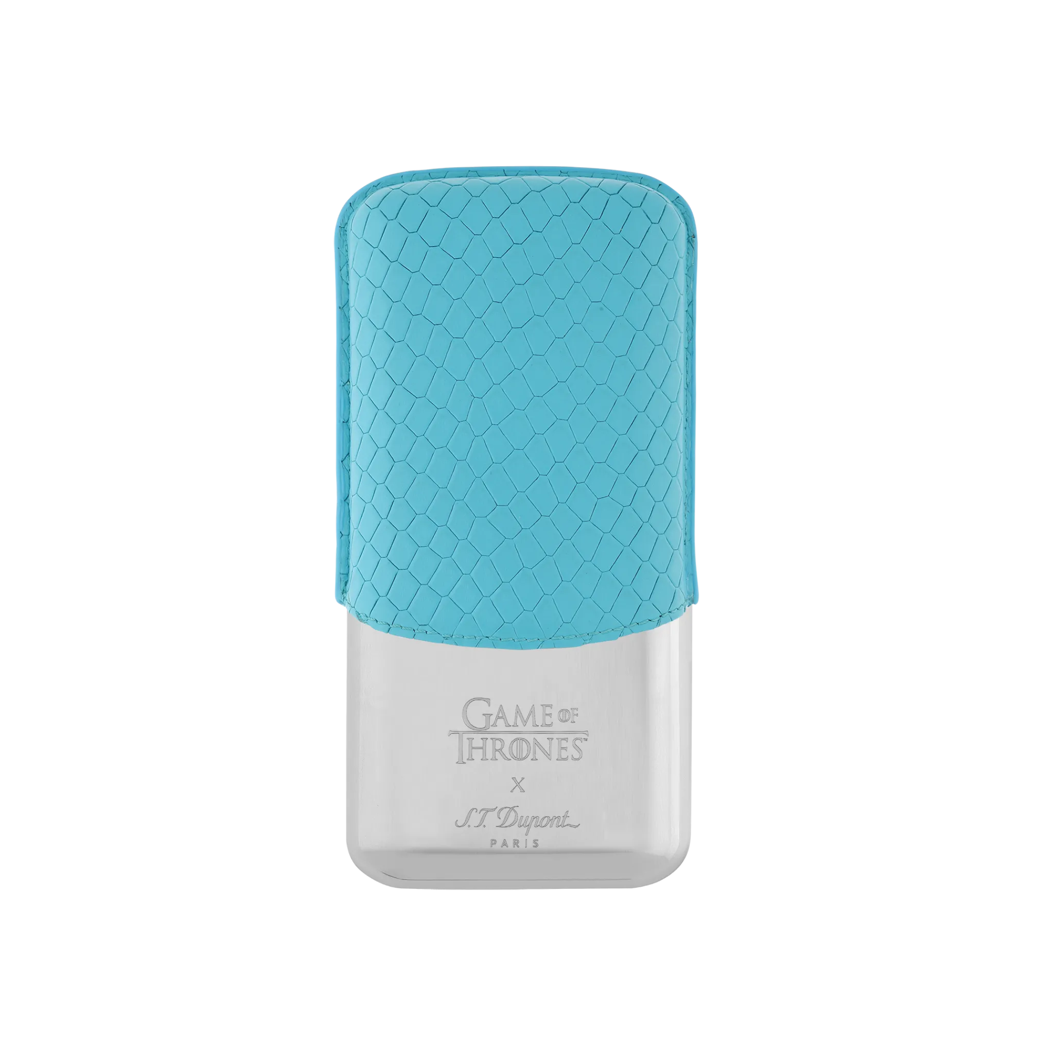 Best S.T. Dupont 3 cigar case IcyBlue