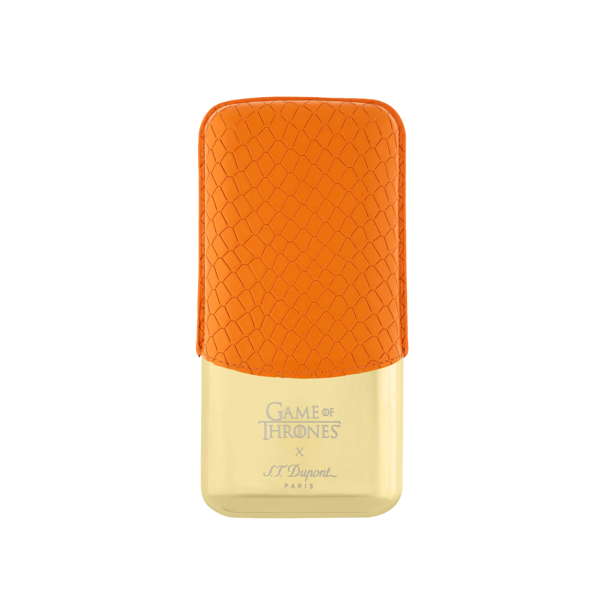 Discount S.T. Dupont 3 cigar case FireOrange