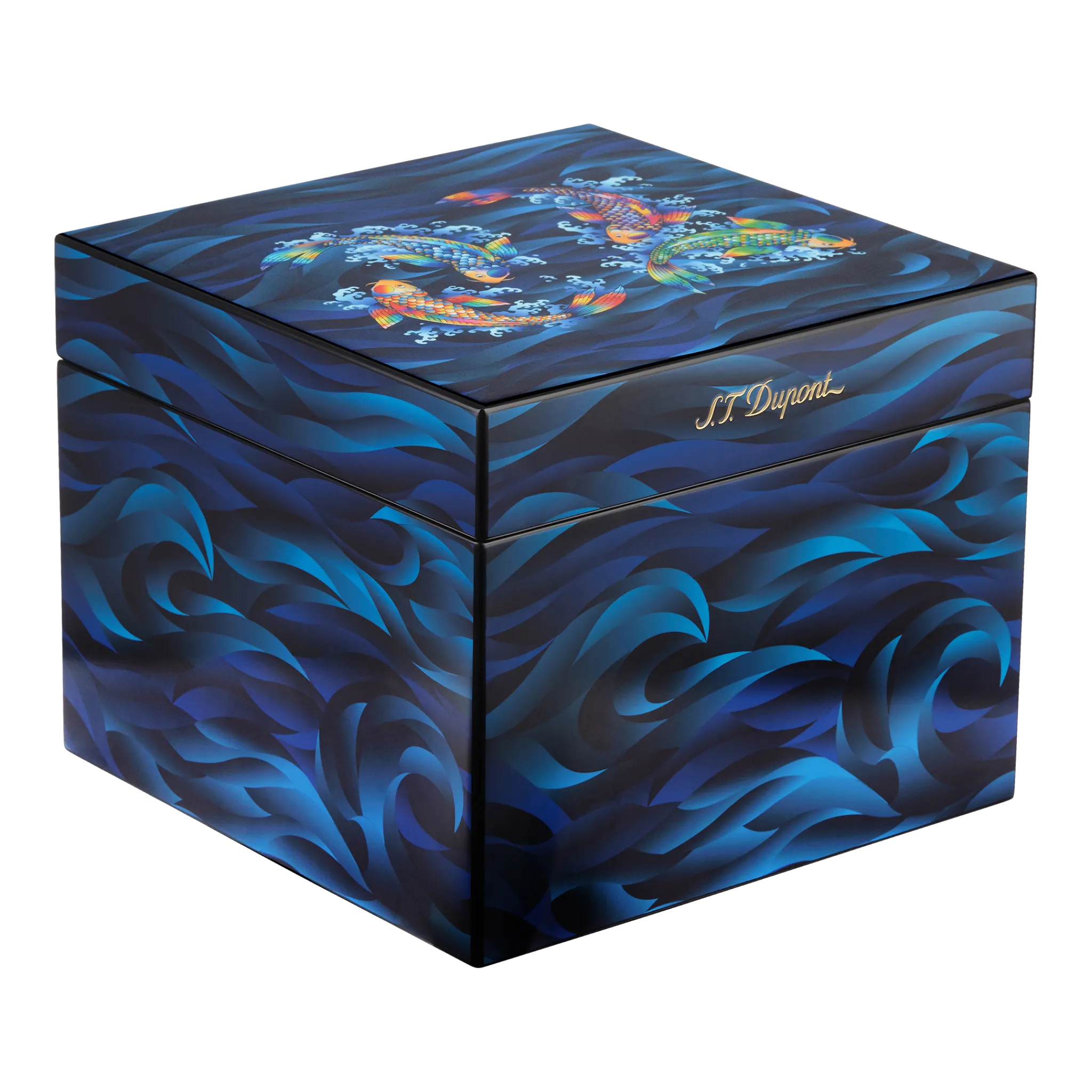 Clearance S.T. Dupont Cigar humidor BlueKoiFish
